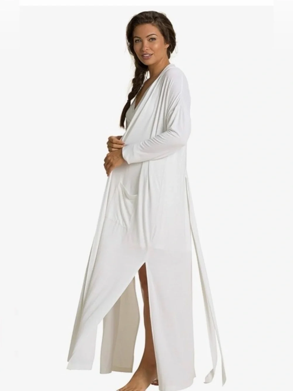 Barefoot Dreams Luxe Milk Jersey Women's Duster Robe,  NWT Size XXS/S